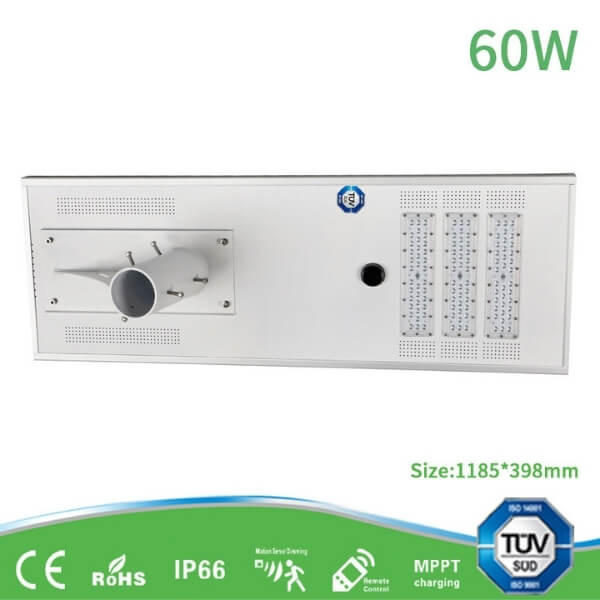 60W all-in-one solar street light with TUV for project