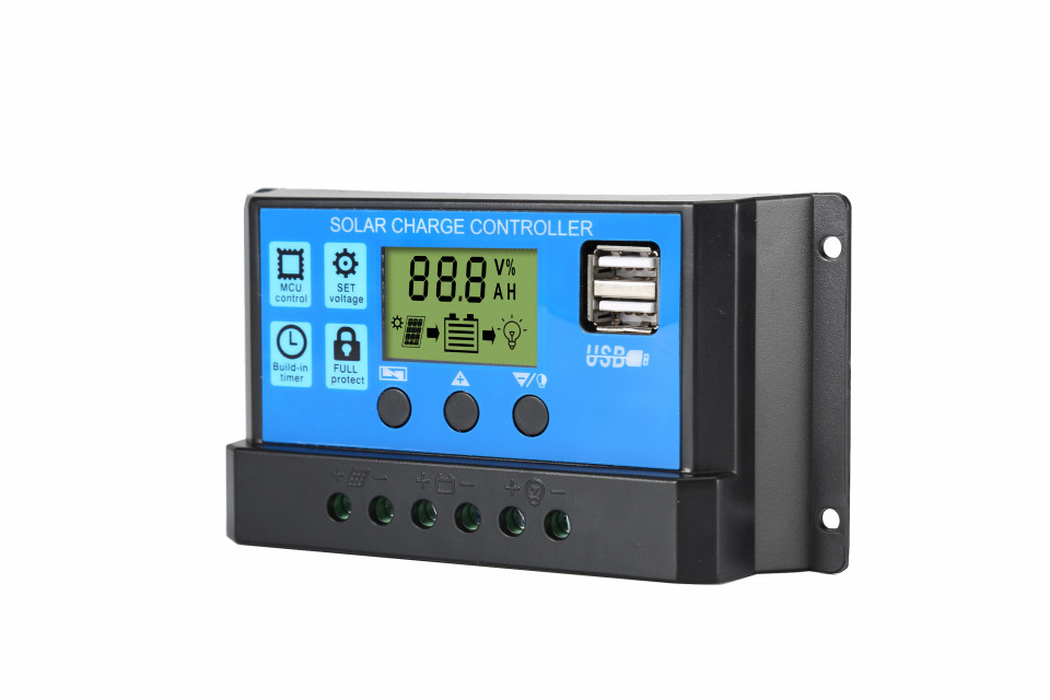 PWM solar charge controller 10A 20A 12/24V
