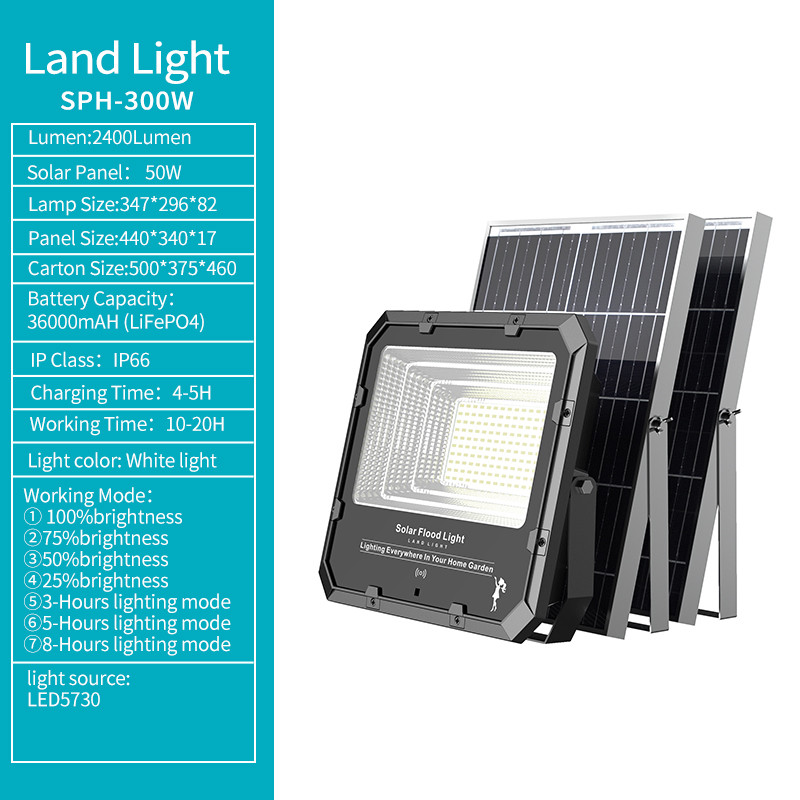solar flood light-land light