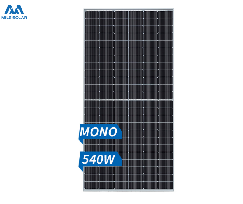 A grade half cell mono PERC solar panel 540W 550W with TUV certificate for on-grid solar power plant