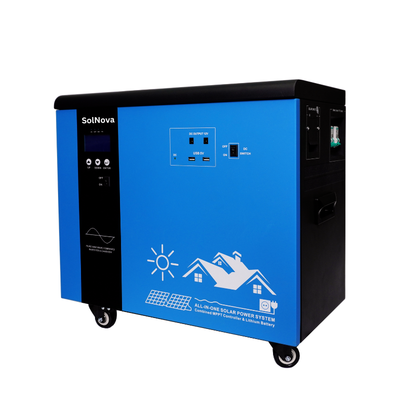 2kW 3kW all-in-one solar generator system with Lithium battery